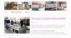 Desktop Screenshot of cuisine-professionnelle.com